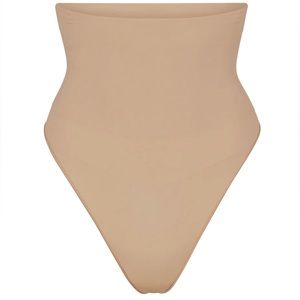 Skims core control high waisted thong size: S/M color clay new without tags